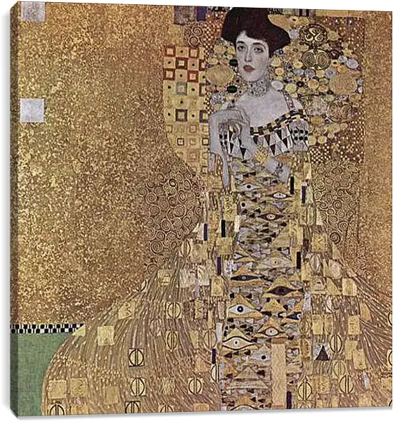 Постер на подрамнике - Портрет Адели Блох Бауер. Bewegtes Wasser. Густав Климт