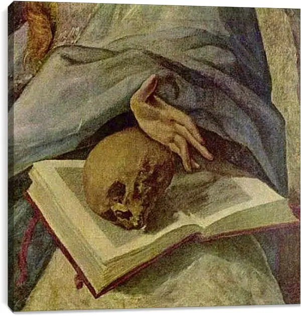 Постер на подрамнике - Bubende Maria Magdalena (Detail). Эль Греко