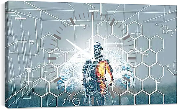 Часы картина - battlefield 3, soldier, graphics