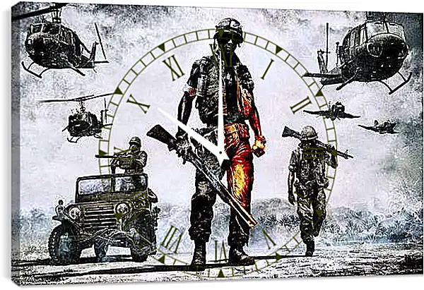 Часы картина - Battlefield: Bad Company 2