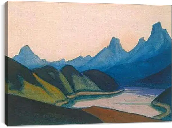 Постер на подрамнике - Китай. Рерих Николай