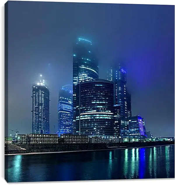 Постер на подрамнике - Москва-Сити