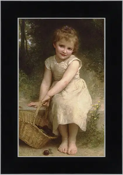 Картина в раме - Les Prunes. Сливы. Адольф Вильям Бугро