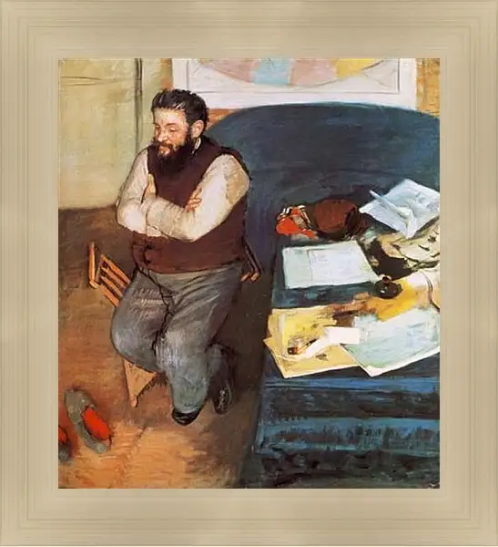 Картина в раме - Diego Martelli. Эдгар Дега