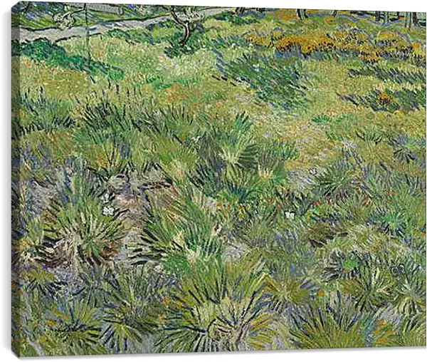 Постер на подрамнике - Long Grass with Butterflies. Винсент Ван Гог