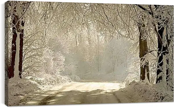 Постер на подрамнике - Зима