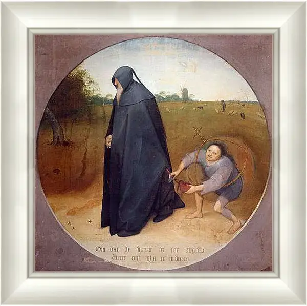 Картина в раме - Мизантроп. Брейгель Питер Старший