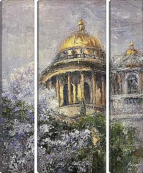Модульная картина - Исаакиевский собор весной