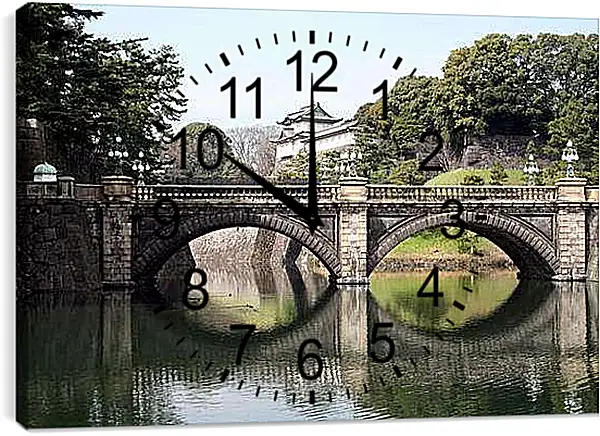 Часы картина - Императорский доворец. Токио. Япония.