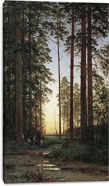 Постер на подрамнике - Опушка леса. Иван Шишкин