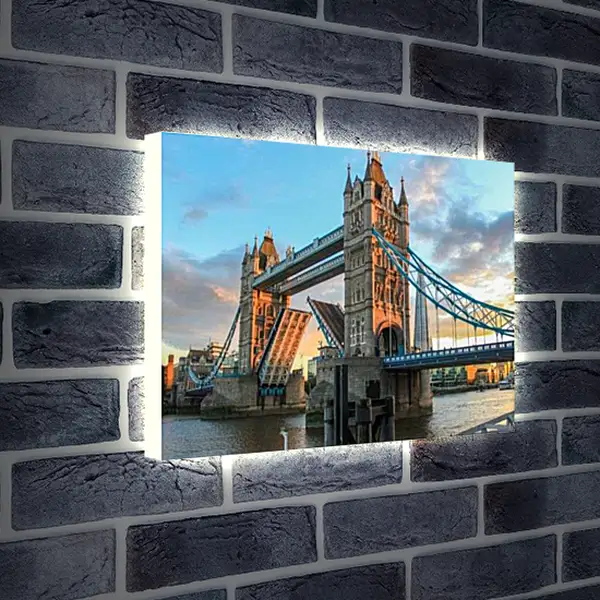 Лайтбокс световая панель - Разводной Тауэрский мост