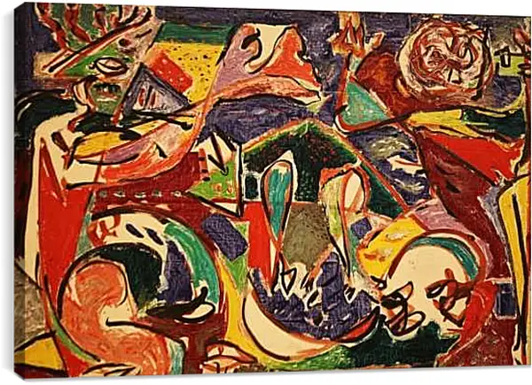 Постер на подрамнике - Ключ. Джексон Поллок