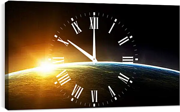 Часы картина - Космос