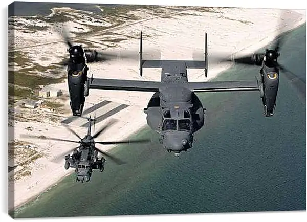 Постер на подрамнике - Вертолет