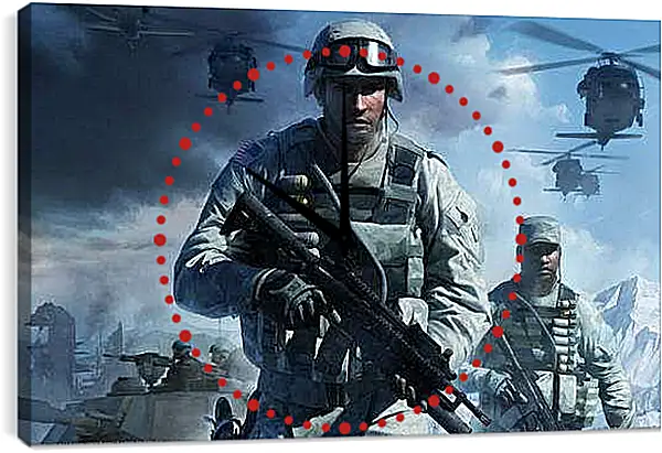 Часы картина - Battlefield: Bad Company 2