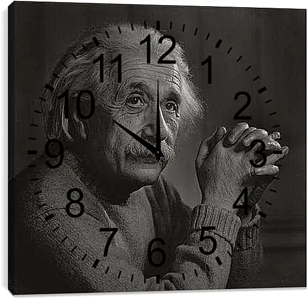Часы картина - Albert Einstein - Альберт Эйнштейн
