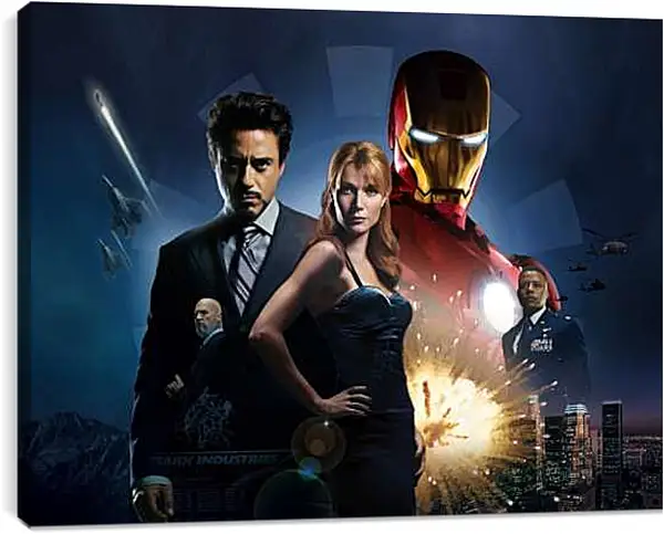 Постер на подрамнике - Железный человек. Iron Man