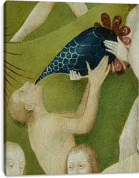 Постер на подрамнике - Drinking man. Иероним Босх