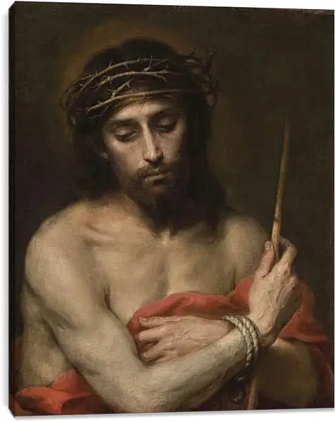 Постер на подрамнике - Христос, Муж скорбей. Бартоломе Эстебан Мурильо