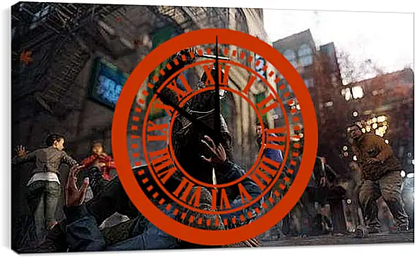 Часы картина - Watch Dogs