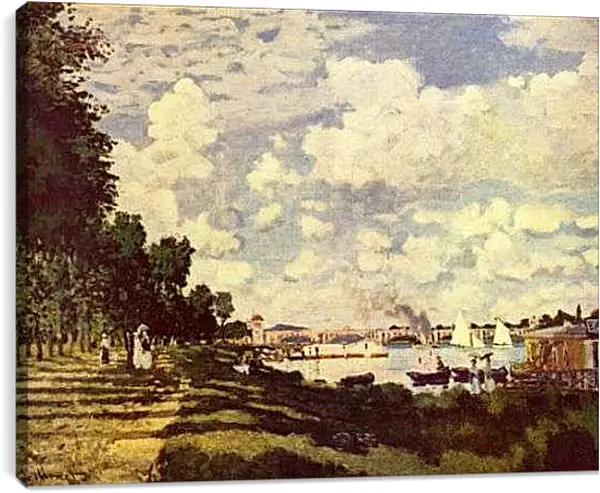 Постер на подрамнике - Seine Basin with Argenteuil. Клод Моне