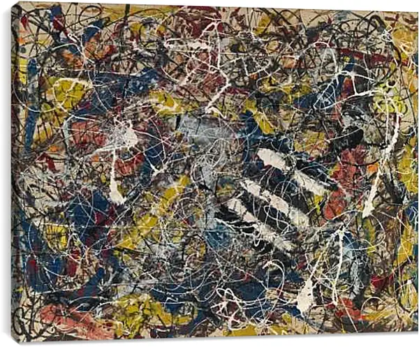 Постер на подрамнике - Number 17A. Джексон Поллок
