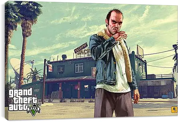 Постер на подрамнике - Grand Theft Auto V