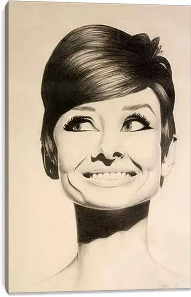 Постер на подрамнике - Audrey Hepburn - Одри Хепберн
