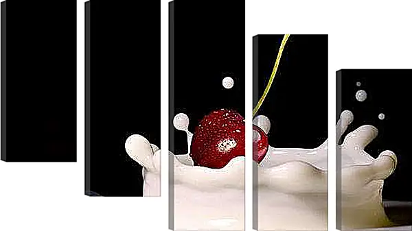 Модульная картина - Вишенка. Вишнёвый взрыв.