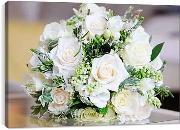 Постер на подрамнике - Букет невесты