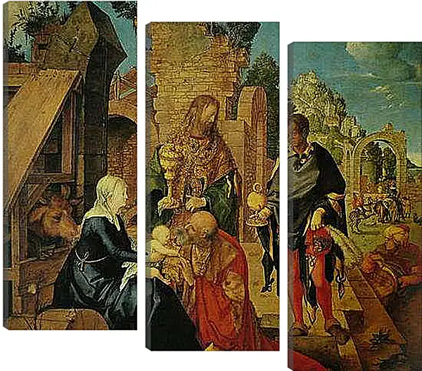 Модульная картина - Adoration of the Magi. Поклонение волхвов. Альбрехт Дюрер