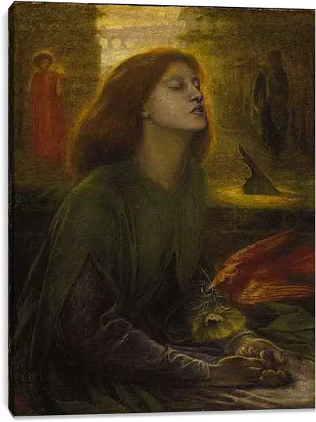 Постер на подрамнике - Beata Beatrix. Данте Габриэль Россетти