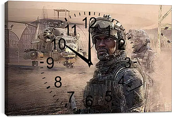 Часы картина - Call Of Duty 4: Modern Warfare