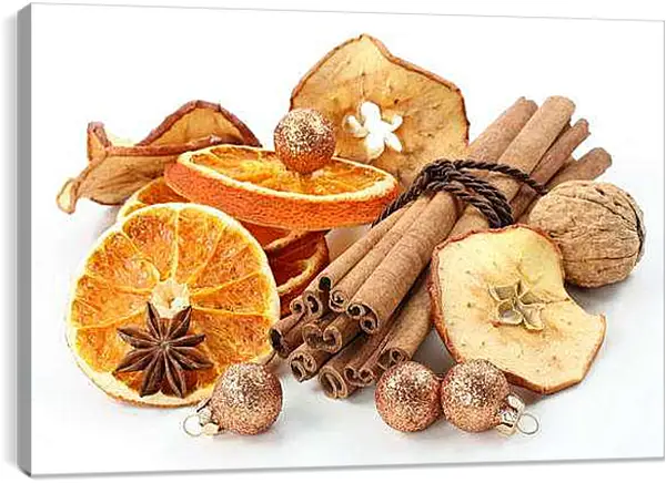 Постер на подрамнике - Специи для глинтвейна. Аромат праздника.