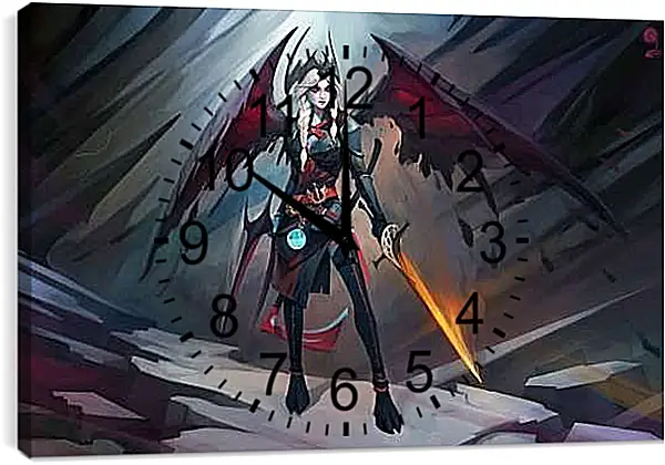 Часы картина - DotA 2, артпостер.