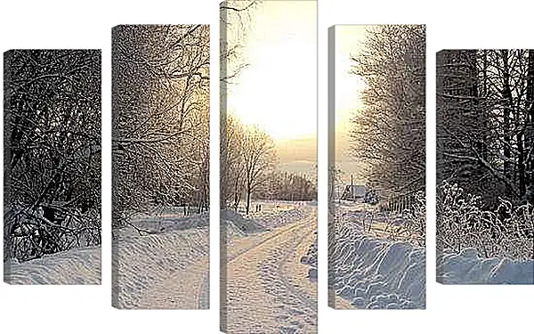 Модульная картина - Зима