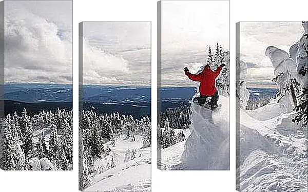 Модульная картина - Перед прыжком