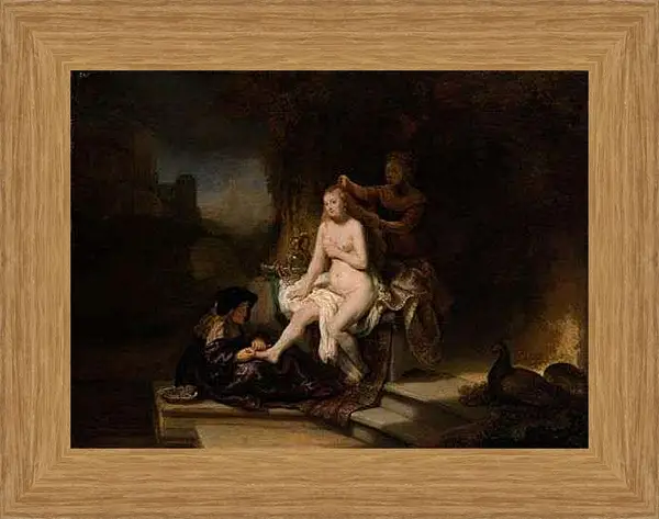 Картина в раме - Купальщица. Рембрандт