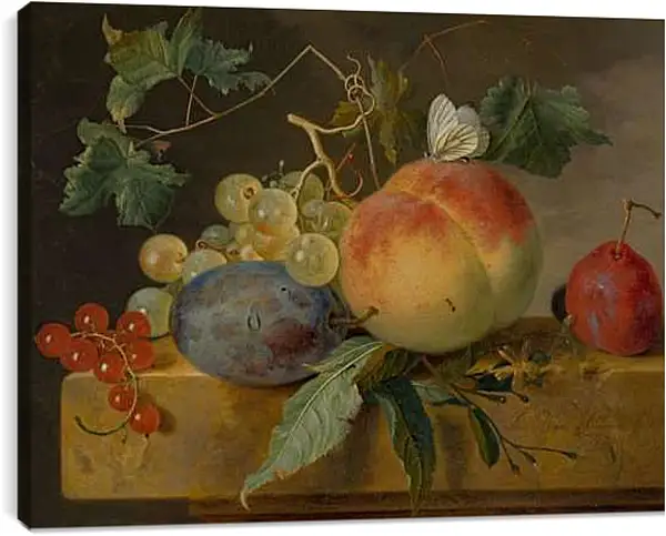 Постер на подрамнике - Фруктовый натюрморт. Ян ван Хёйсум