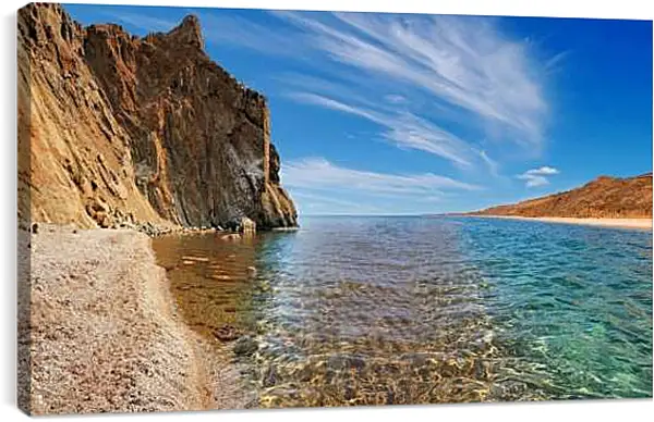 Постер на подрамнике - Мыс песчаный. Крым