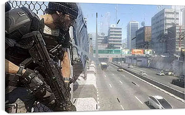 Часы картина - Call Of Duty: Advanced Warfare