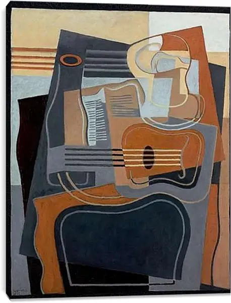 Постер на подрамнике - Le gueridon. Хуан Грис