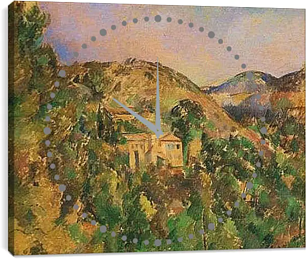 Часы картина - La Colline des Pauvres. Поль Сезанн