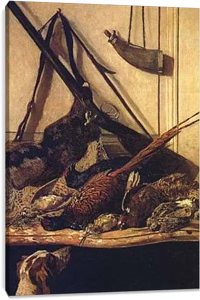 Постер на подрамнике - Trophy of the Hunt. Клод Моне
