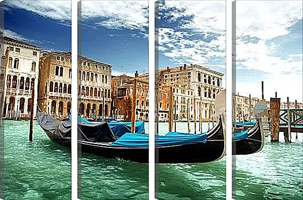Модульная картина - Две гондолы