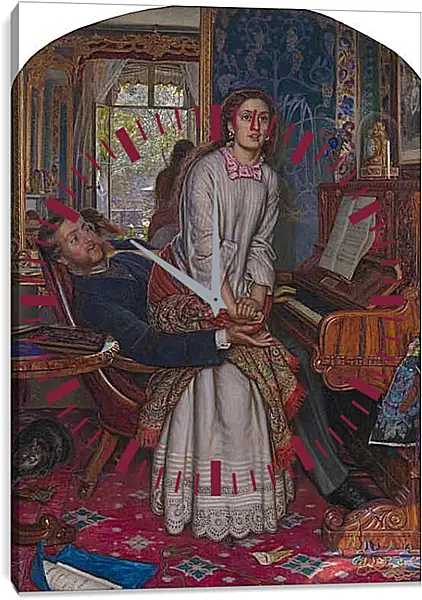 Часы картина - Пробудившийся стыд. Уильям Холман Хант