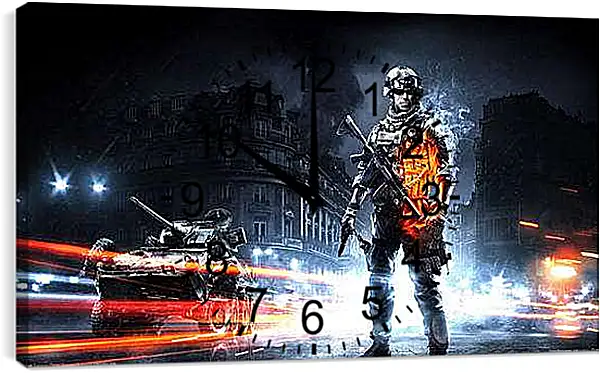 Часы картина - Battlefield 3