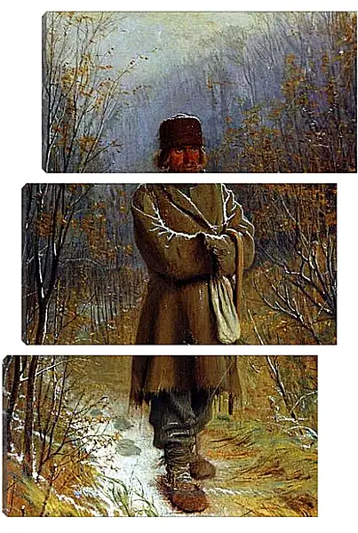 Модульная картина - Созерцатель. Иван Николаевич Крамской