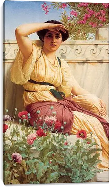 Постер на подрамнике - A Tryst. Джон Уильям Годвард