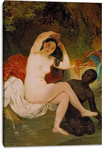 Постер на подрамнике - Вирсавия. Брюллов Карл Павлович